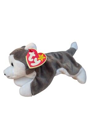 Ty Beanie Baby Original Nanook the Husky Dog 1996 Retired Vintage 7" Plush